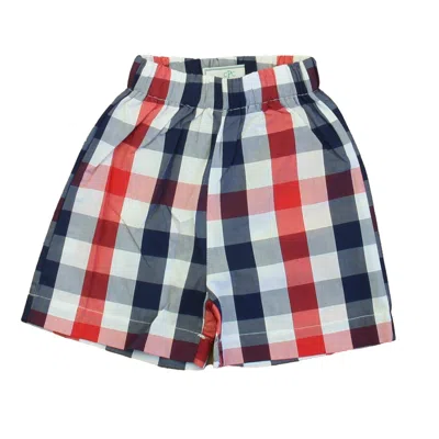 Classic Prep Kids' Boys Lollipop Medieval Blue And White Shorts Size: 12-24 Months In Multi