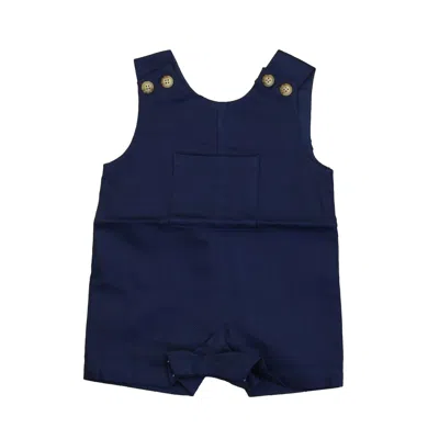 CLASSIC PREP BOYS NAVY ROMPER SIZE: 0-6 MONTHS