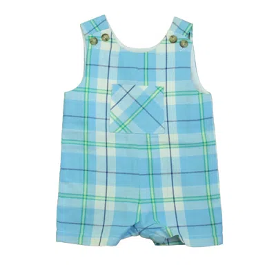 Classic Prep Kids' Boys Noroton Gingham Romper In Blue
