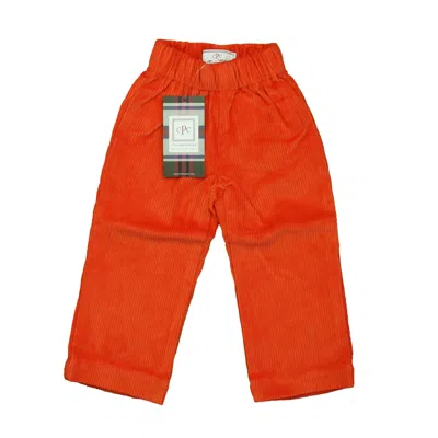 Classic Prep Kids' Boys Pureed Pumpkin Corduroy Pants Size: 6-9 Months In Red