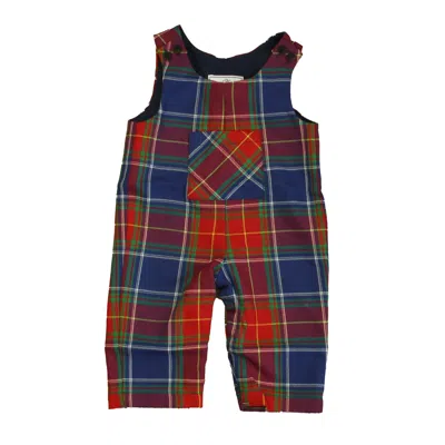 Pre-owned Classic Prep Kids' Boys Scottish Tartan Romper In Multi
