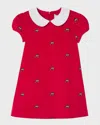 Classic Prep Childrenswear Kids' Girl's Paige Embroidered Dress In Red