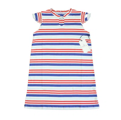 Pre-owned Classic Prep Kids' Girls Bittersweet Multistripe Dress