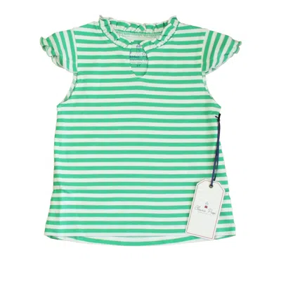 Pre-owned Classic Prep Kids' Girls Blarney Bright White T-shirt