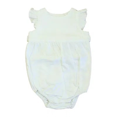 Pre-owned Classic Prep Kids' Girls Bright White Romper Size: 12-24 Months