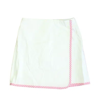 Pre-owned Classic Prep Kids' Girls Bright White Skirt Size: 6-14 Years