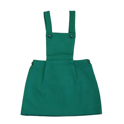Pre-owned Classic Prep Kids' Girls Cadium Green Dress