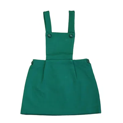 Pre-owned Classic Prep Kids' Girls Cadium Green Dress