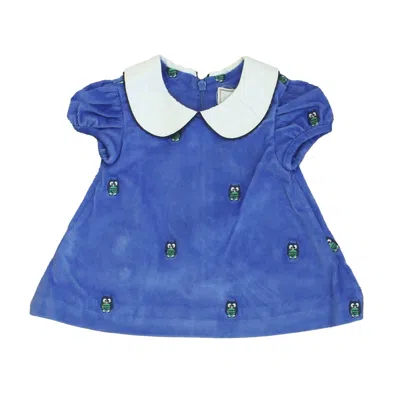 Classic Prep Kids' Girls Dazzling Blue Owl Dress