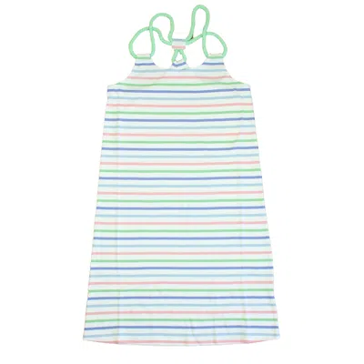 Pre-owned Classic Prep Kids' Girls Jungle Multistripe Dress