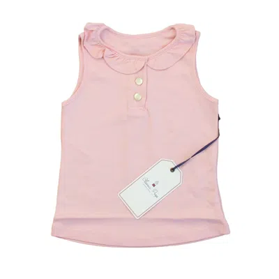 Pre-owned Classic Prep Kids' Girls Lilly's Pink Polo Shirt Size: 12-24 Months