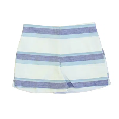 Pre-owned Classic Prep Kids' Girls Picnic Stripe Shorts Size: 2-5t In Blue