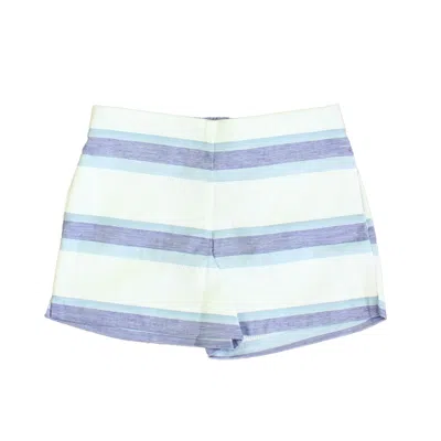 Pre-owned Classic Prep Kids' Girls Picnic Stripe Shorts Size: 6-14 Years In Purple