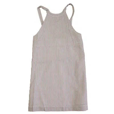 Pre-owned Classic Prep Kids' Girls Red White Blue Dress In Multi