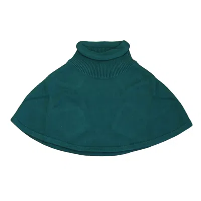 Pre-owned Classic Prep Kids' Girls Storm Poncho In Green
