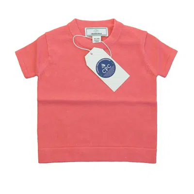 Pre-owned Classic Prep Kids' Girls Sunkissed Coral Sweater Size: 12-24 Months In Orange