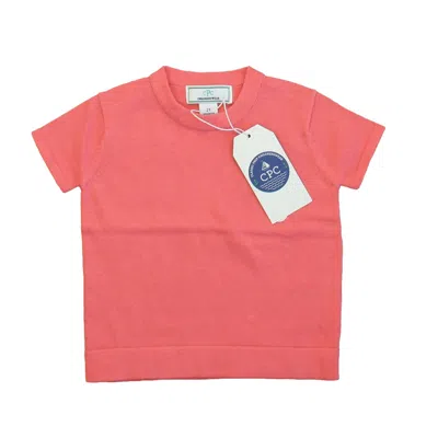 Pre-owned Classic Prep Kids' Girls Sunkissed Coral Sweater Size: 2-5t In Orange