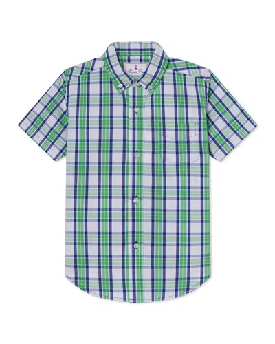Classic Prep Kids' Owen Button-down Shirt In Green