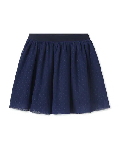 Classic Prep Kids'  Stella Tulle Polka Dot Skirt In Blue