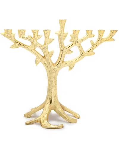 Classic Touch 11.75in Gold Branch Menorah