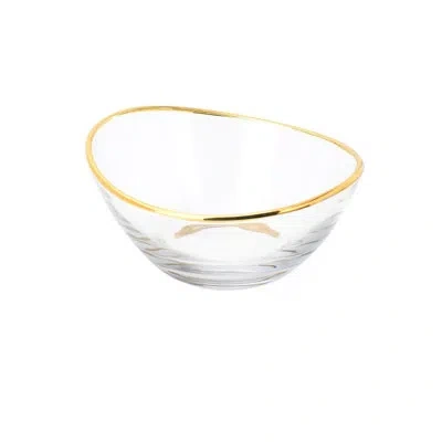 Classic Touch 36 Oz. Salad Bowl In Gold