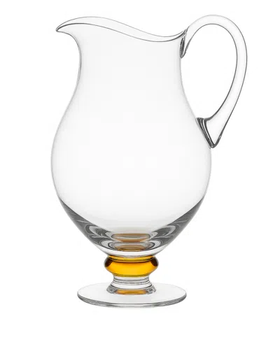 Classic Touch 50.72 Oz. Glass Pitcher In Orange