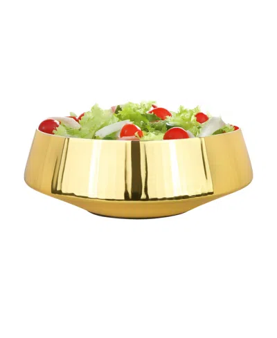 Classic Touch 80 Oz. Fruit Bowl, 9.8" In Gold
