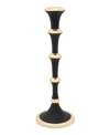 Classic Touch 8.25" Candlestick In Gold-tone,black