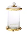 Classic Touch Kitchen Canister Set In Gold