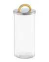 Classic Touch 8.5in Glass Jar With Stainless Steel Lid