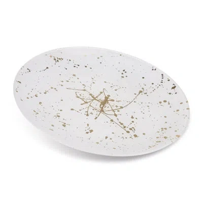 Classic Touch Glass- No Pattern Charger In White
