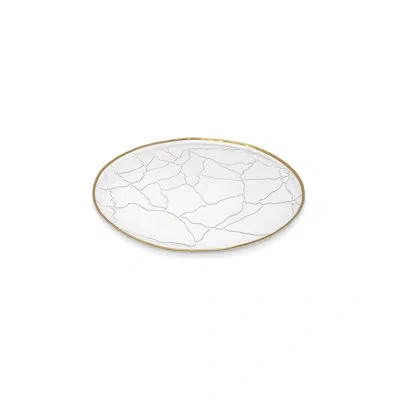 Classic Touch Gold Geometric Charger