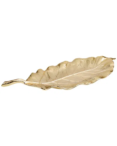 CLASSIC TOUCH CLASSIC TOUCH GOLD LEAF SHAPED DISH