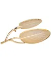 Classic Touch Gold Leaf Shaped Relish Dish