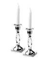 Classic Touch Candle Holder With Crystal Glass Base
