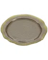 CLASSIC TOUCH CLASSIC TOUCH SET OF 4 BRONZE PLATES WITH SCALLOPED BORDER