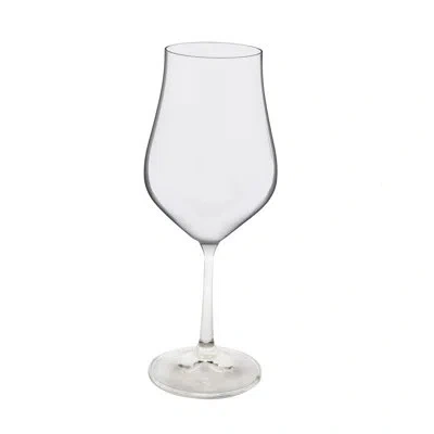 Classic Touch Set Of 6 White Wine Glasses With Clear Stem