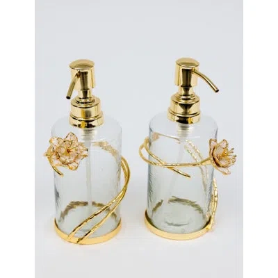 Classic Touch Soap & Lotion Dispenser In Gold
