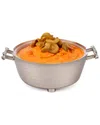 Classic Touch Tervy Small Candy/dip Bowl And Spoon In Silver