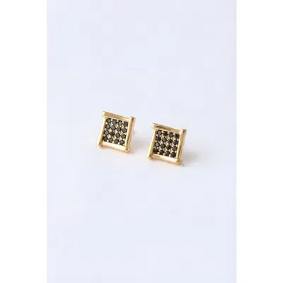 Classicharms Atlas Crystal Square Stud Earrings In Red