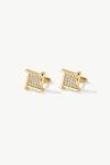 Classicharms Atlas Square Grid Cufflinks In Gold