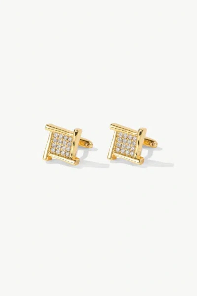 Classicharms Atlas Square Grid Cufflinks In Multi