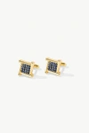Classicharms Atlas Square Grid Cufflinks In Gold