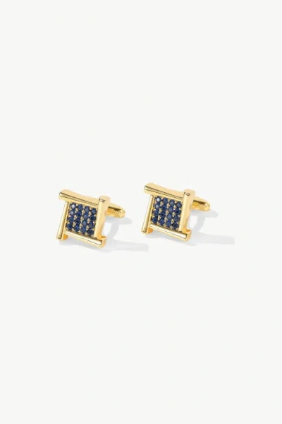 Classicharms Atlas Square Grid Cufflinks In Gold