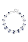 Classicharms Blue Enamel Butterfly Necklace In Metallic