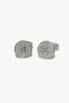 Classicharms Constantine Regal Round Cufflinks In Metallic