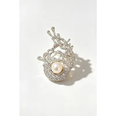 Classicharms Cora Freshwater Pearl Reef Brooch In Multi
