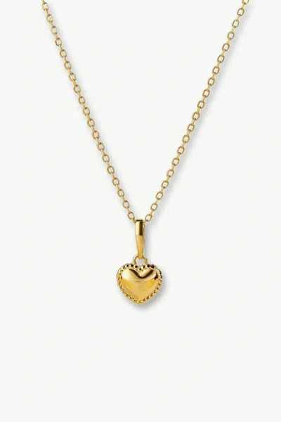 Classicharms Dainty Sterling Silver Heart Pendant Necklace In Metallic