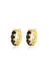 Classicharms Daniela Huggie Hoop Zirconia Earrings In Gold