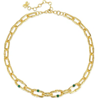CLASSICHARMS CLASSICHARMS DOUBLE COLORED ZIRCONIA NECKLACE